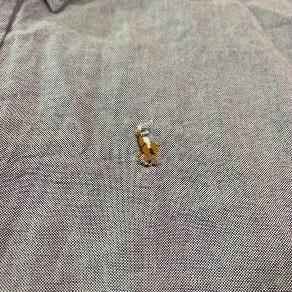 Ralph Lauren Dress Shirt Men’s Size Large 16” Neck 32” Length Purple Long Sleeve - Picture 2 of 4